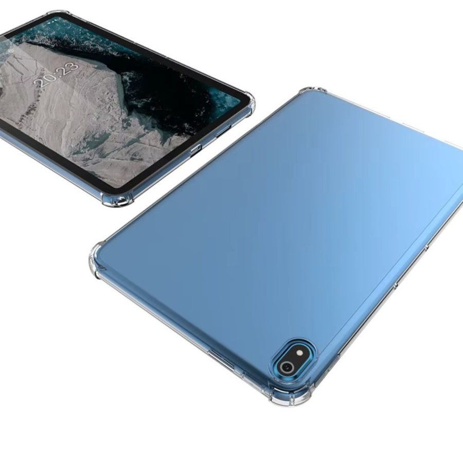 Stoßfeste Nokia Tablet-Hülle in Transparent mit Softshell-Rückseite für Nokia T21, T20 und T10 - Bild 3