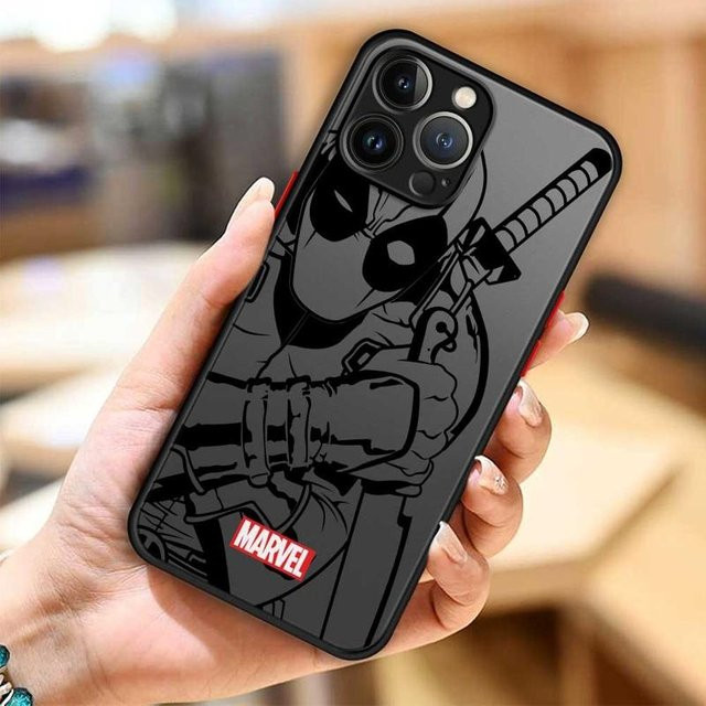 MINISO Marvel Handyhülle transparent für Apple iPhone 7 8 Plus bis iPhone 16 Pro Max mit Groot Spider-Man und Iron Man Motiven - Bild 1