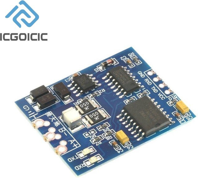 Isoliertes TTL UART zu RS485 Schnittstellenkonvertermodul ICGOICIC in Blau für industrielle Anwendungen (3,3 V / 5 V) - Bild 1