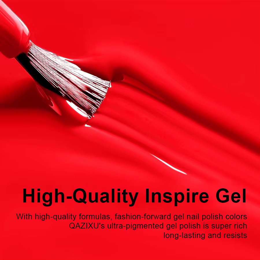 QAZIXU Nagellack, Red, Glänzend, 10 ml - Bild 3