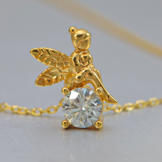 LONGUE VUE Anhänger Halskette, 750 Gold, Diamant, Unisex - Bild 1