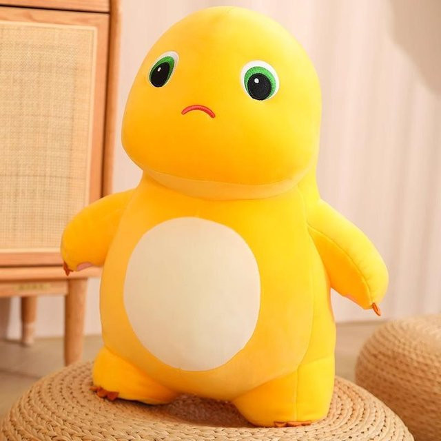 Milchdrachen Dinosaurier, Plüschtierpuppe, Gelb, 35cm - Bild 1