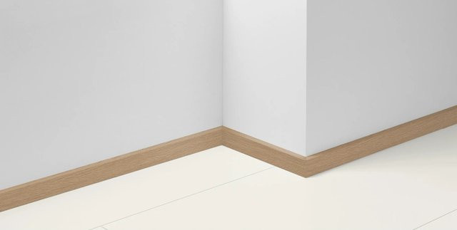 Parador Dekorsockelleiste SL 3 D142 Eiche Braun mit Kabelkanal aus MDF, B/H/T: 220 x 4 x 1,6 cm - Bild 1