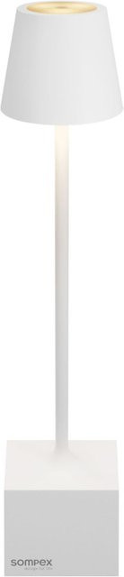 Sompex DAVE Akku-Tischleuchte in Weiß, dimmbar mit LED und Touch-Bedienung, Durchmesser: 5,5 cm, Höhe: 35 cm - Bild 1