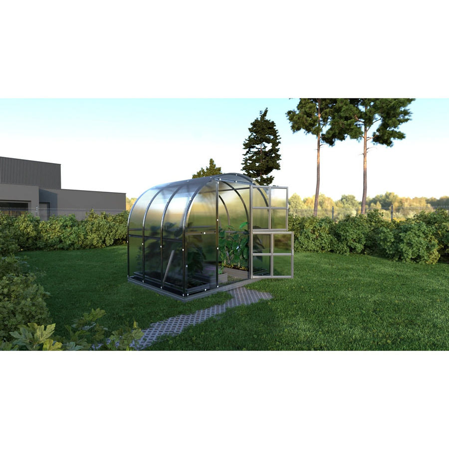 KLASIKA Gewächshaus mit 4 mm Polycarbonatabdeckung und verzinktem Stahlrahmen, B: 3 m, T: 2 m, H: 2 m - Bild 2