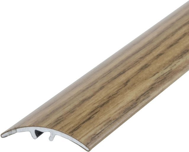 Dalsys Übergangsprofil aus Aluminium in Eiche Optik, Farbe Braun, Länge: 90 cm, Breite: 50 mm - Bild 1