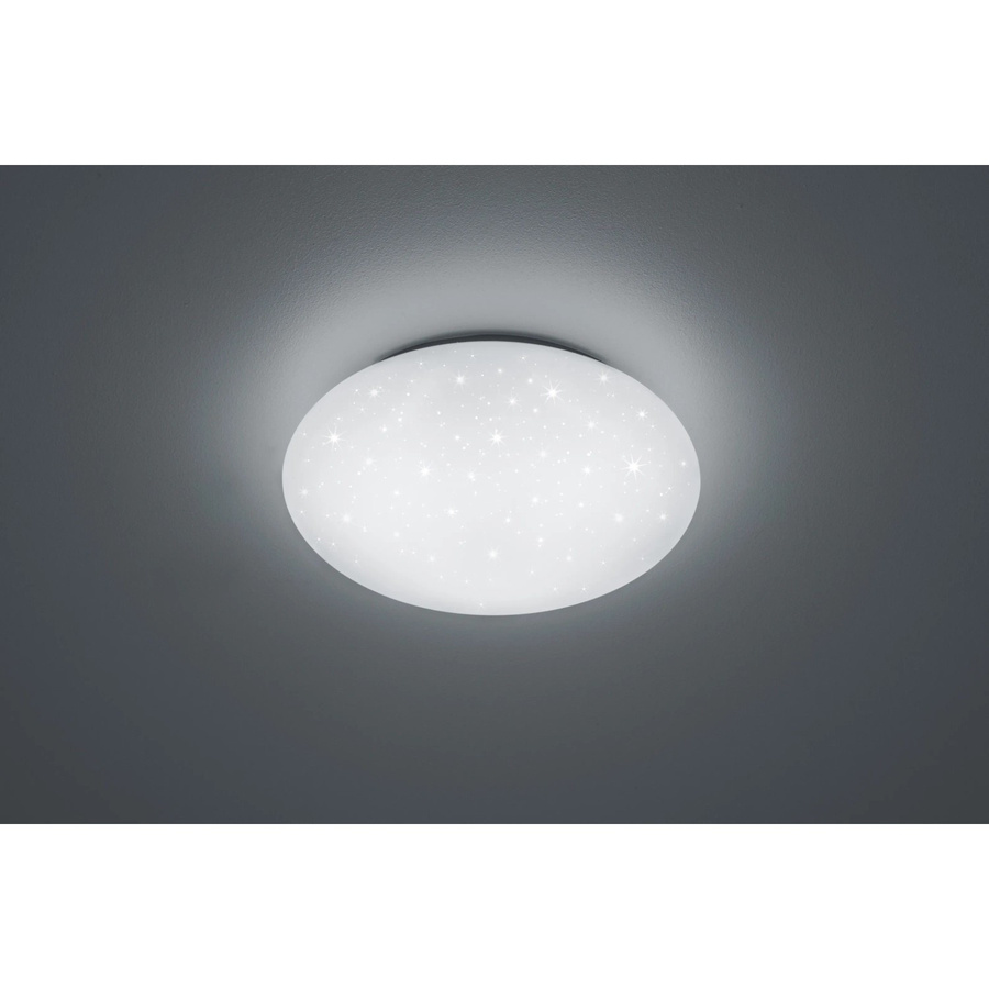 Reality LED-Deckenlampe Weiß mit Sternenhimmel-Effekt, 1-flammig, 15 W, 1500 lm, rund, IP44 - Bild 2