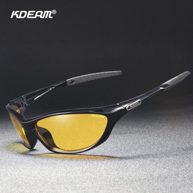 KDEAM Sonnenbrille Cycling, TR90, Vollrand, Schwarz, Kategorie 3 - Bild 1