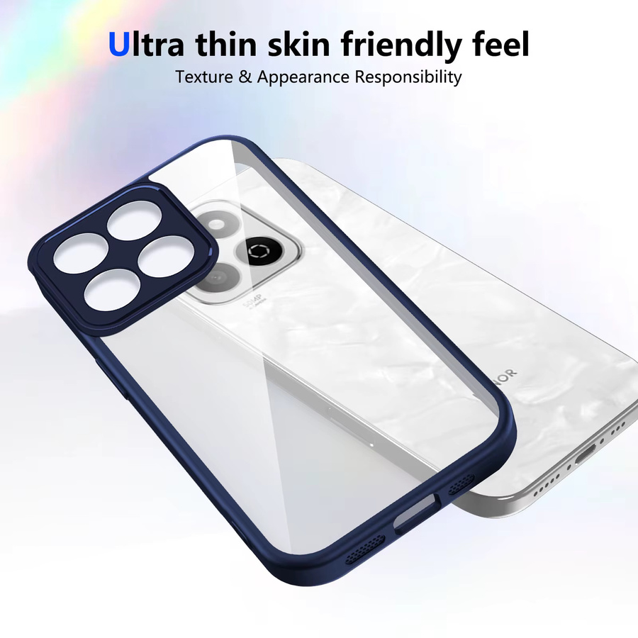 Honor 200 Smart 5G Hülle mit Luftpolster und stoßfestem Silikon-Stoßfänger, transparente matte Rückseite - Bild 3