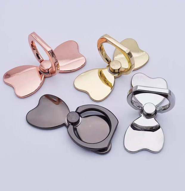 JXSFLYE Metall Handy Ringhalter mit 360 Grad Rotation und Ringverschluss in Silber oder Pink - Bild 1