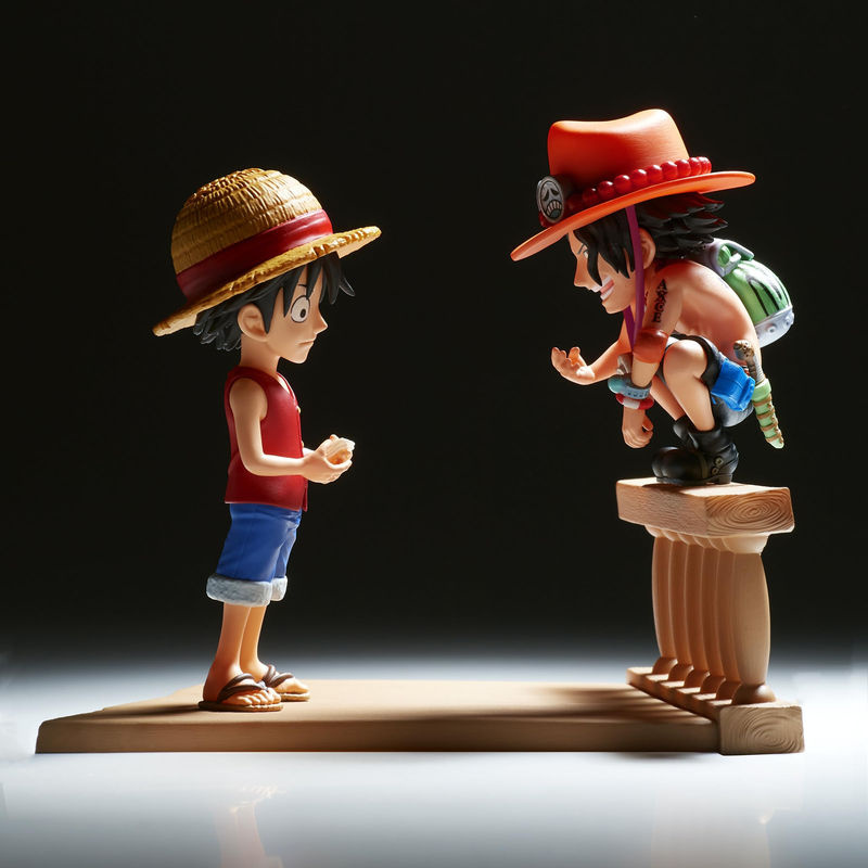 Banpresto One Piece Log Story Monkey D. Luffy und Portgas D. Ace Sammlerfigur mehrfarbig aus Kunststoff - Bild 2