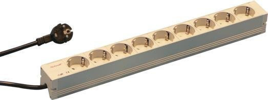 Schroff Stromverteilereinheit PDU 60110-202 mit 9 AC-Ausgängen, 1U, Grau - Bild 1