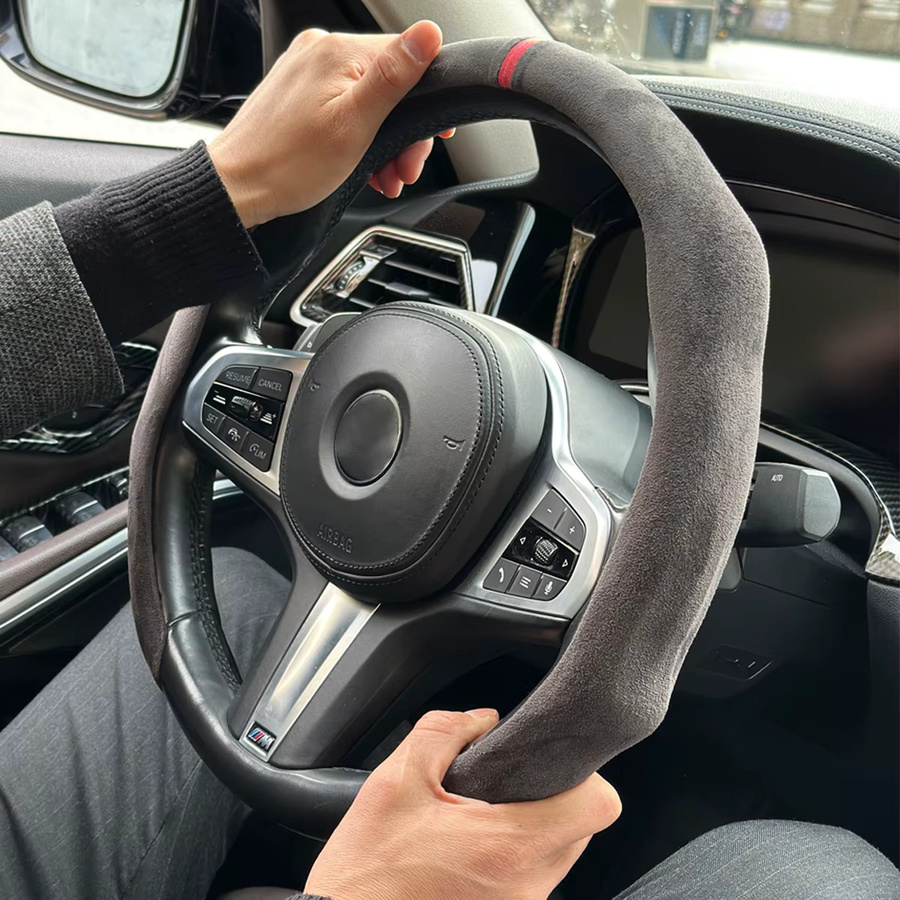 RAYFONE 5D Premium Sport-Lenkradbezug aus Wildleder für Volvo V60 XC60 XC90 S60 S80 S90 - Bild 2