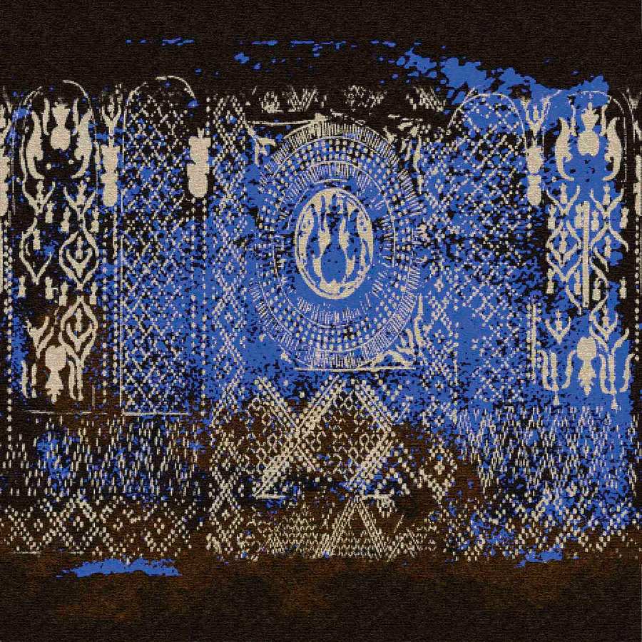 Élitis Wandbild Bazaar Les portes du harem in Blau und Multicolour mit floralem und orientalischem Design - Bild 2