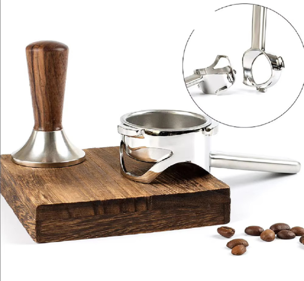 Delonghi 3-Ohr-Nacktkaffeefilter aus Edelstahl mit hohlem Boden, Silber, Durchmesser: 51 mm - Bild 2