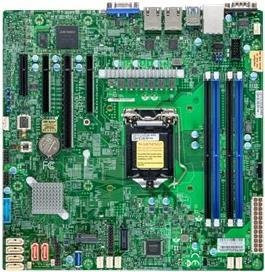 Supermicro X12STL-F-B Mainboard mit LGA1200 Sockel, C252 Chipsatz, Micro ATX Formfaktor, Wi-Fi und Ethernet/LAN - Bild 1
