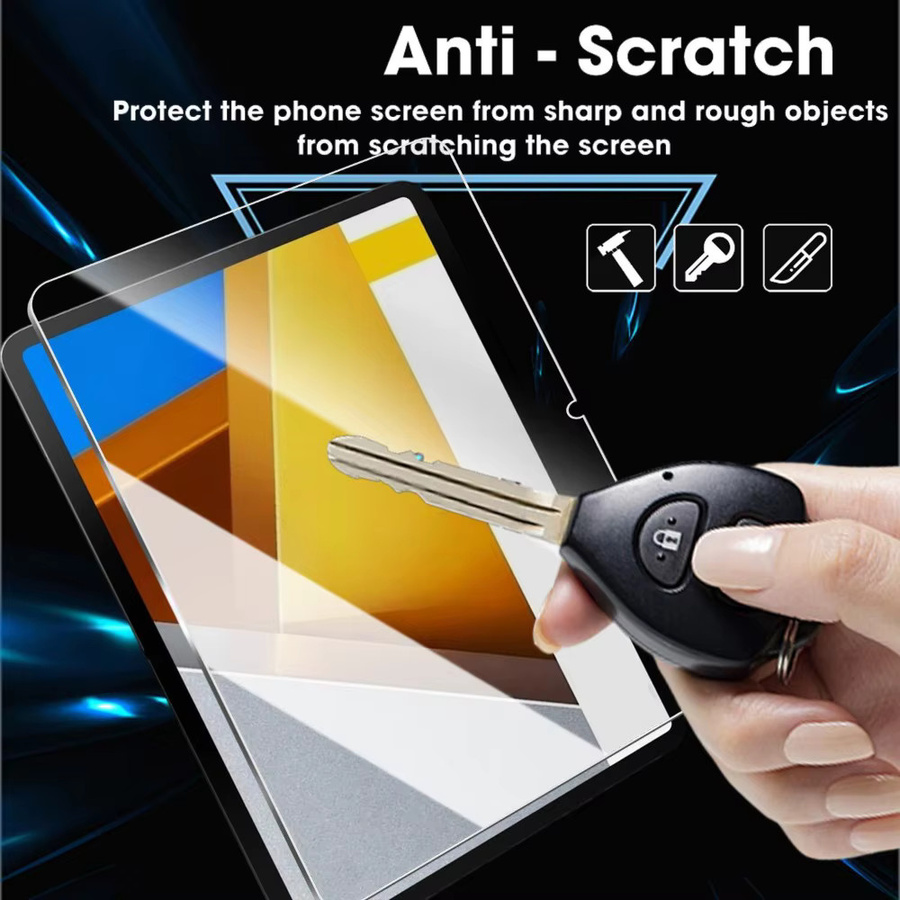 Xiaomi POCO Pad X1/M1 Displayschutzfolie aus gehärtetem Glas, transparent, HD-Klarglas - Bild 4