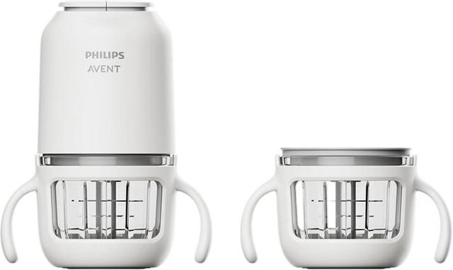 Philips Avent Babykostzubereiter in Weiß mit zwei Bechern und zwei Klingen, 150W - Bild 1