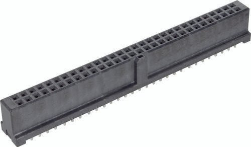 HARTING Federleiste 09195607824 aus Messing in Schwarz mit 2 Reihen - Bild 1