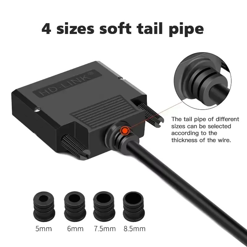 TLXT DB25 D-Sub Breakout-Terminal-Adapter, 25-polig, weiblich, schwarz - Bild 3