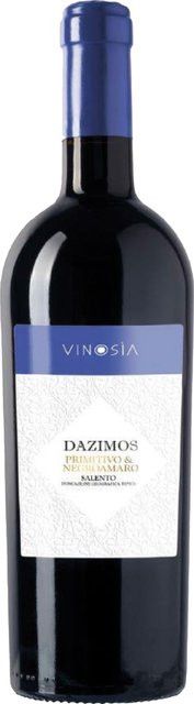 Vinosia Dazimos Primitivo Negroamaro Rotwein, Salento, 2021, trocken, 0,75 l - Bild 1