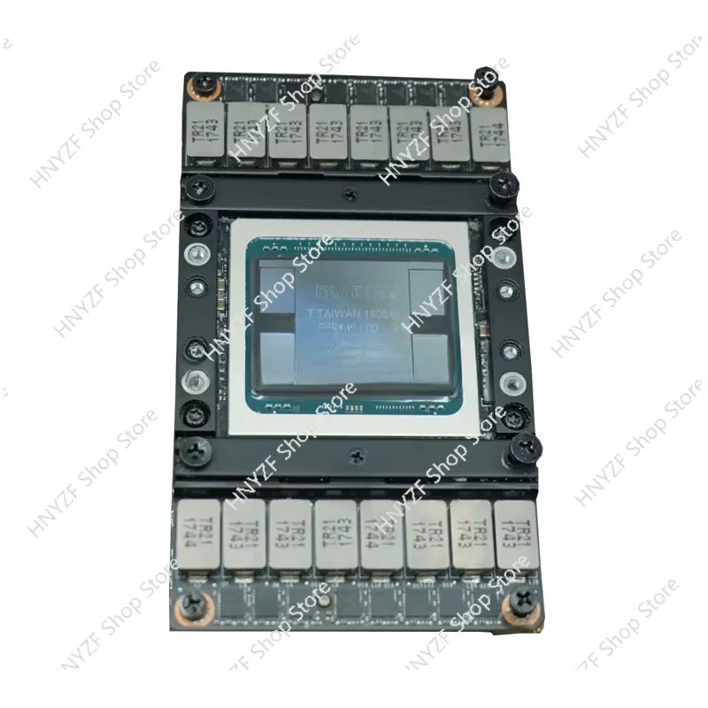 V100 SXM2 zu PCIe Adapterkarte mit Kupferkühlung und Turbofan in Silber - Bild 2