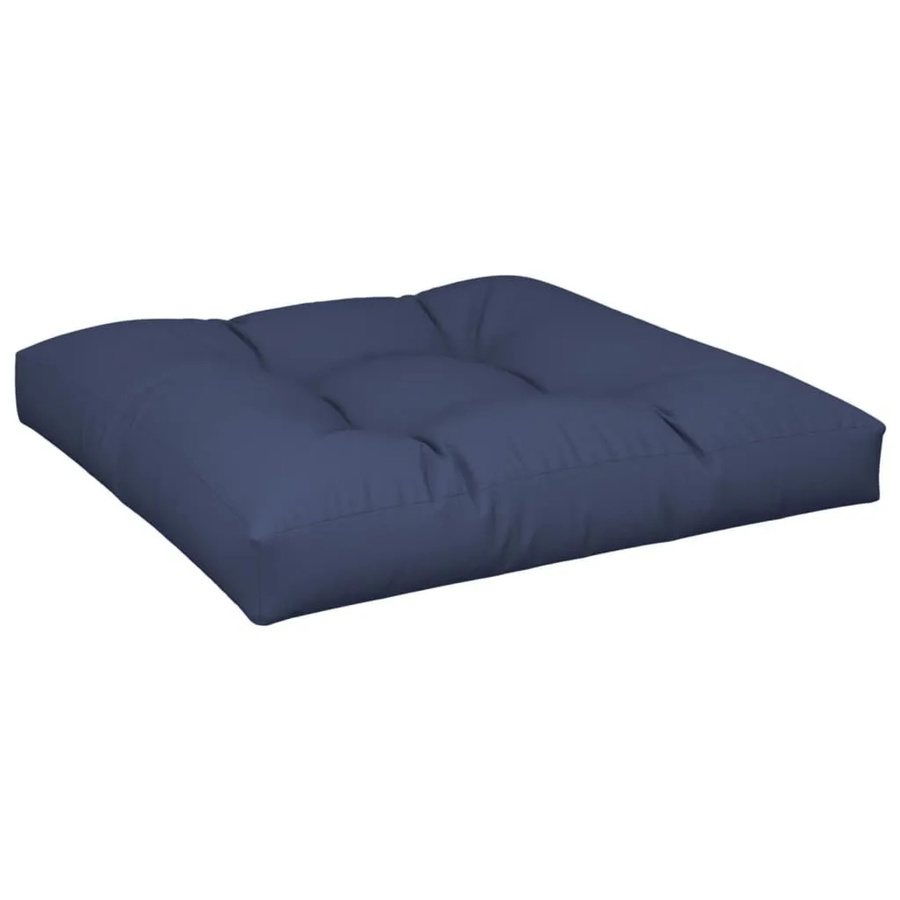 vidaXL Palettenkissen Marineblau aus Polyester, B/T/H: 70 x 70 x 12 cm, UV-beständig und wasserabweisend - Bild 2