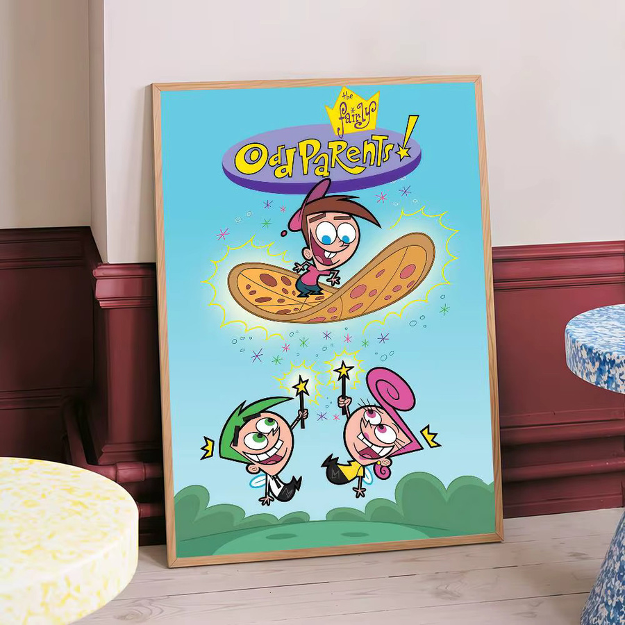 The Fairly Oddparents Vintage Wandposter aus Papier, Mehrfarbig, B/H: 15 x 15 cm - Bild 4