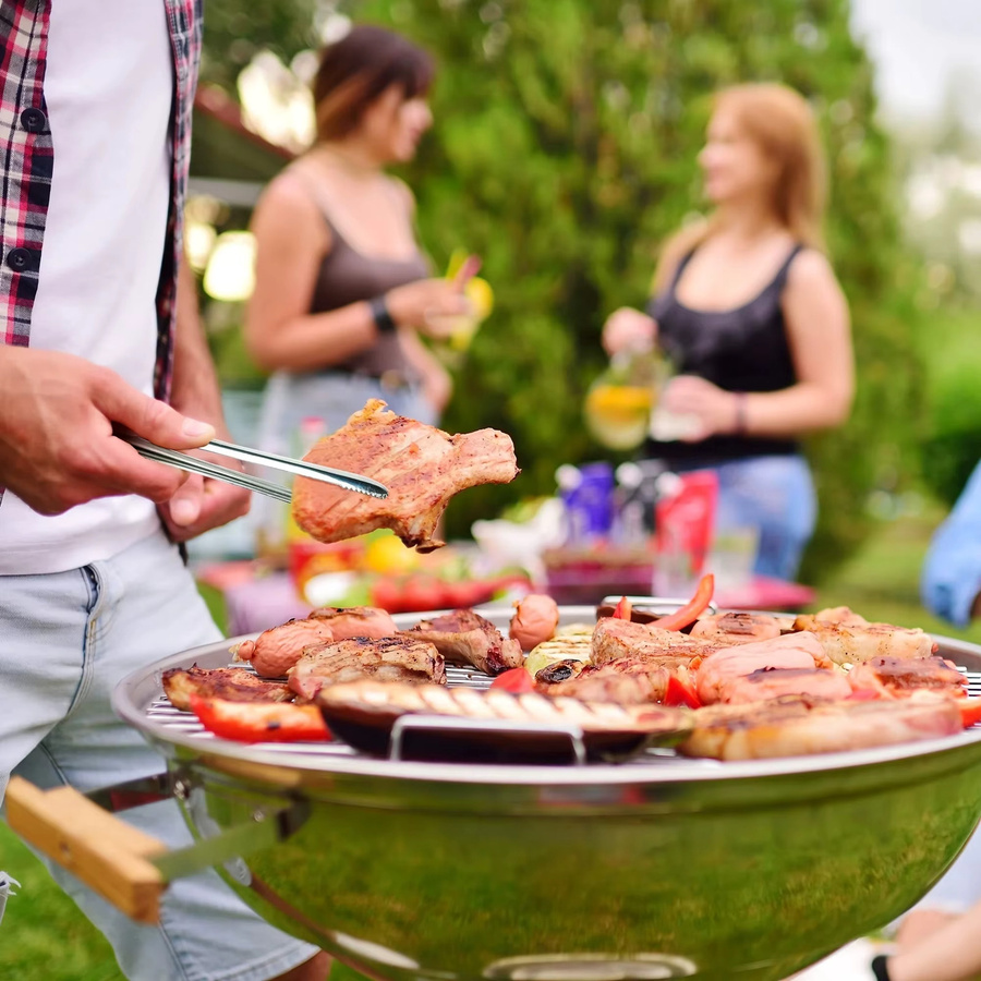 YOCITY Grillzange aus Edelstahl in Silber für BBQ und Haushalt - Bild 4