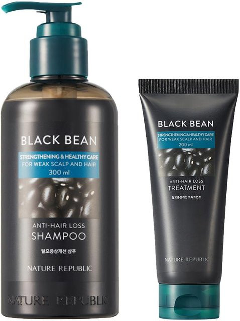 Nature Republic Black Bean Shampoo und Behandlung, 500 ml, Unisex - Bild 1