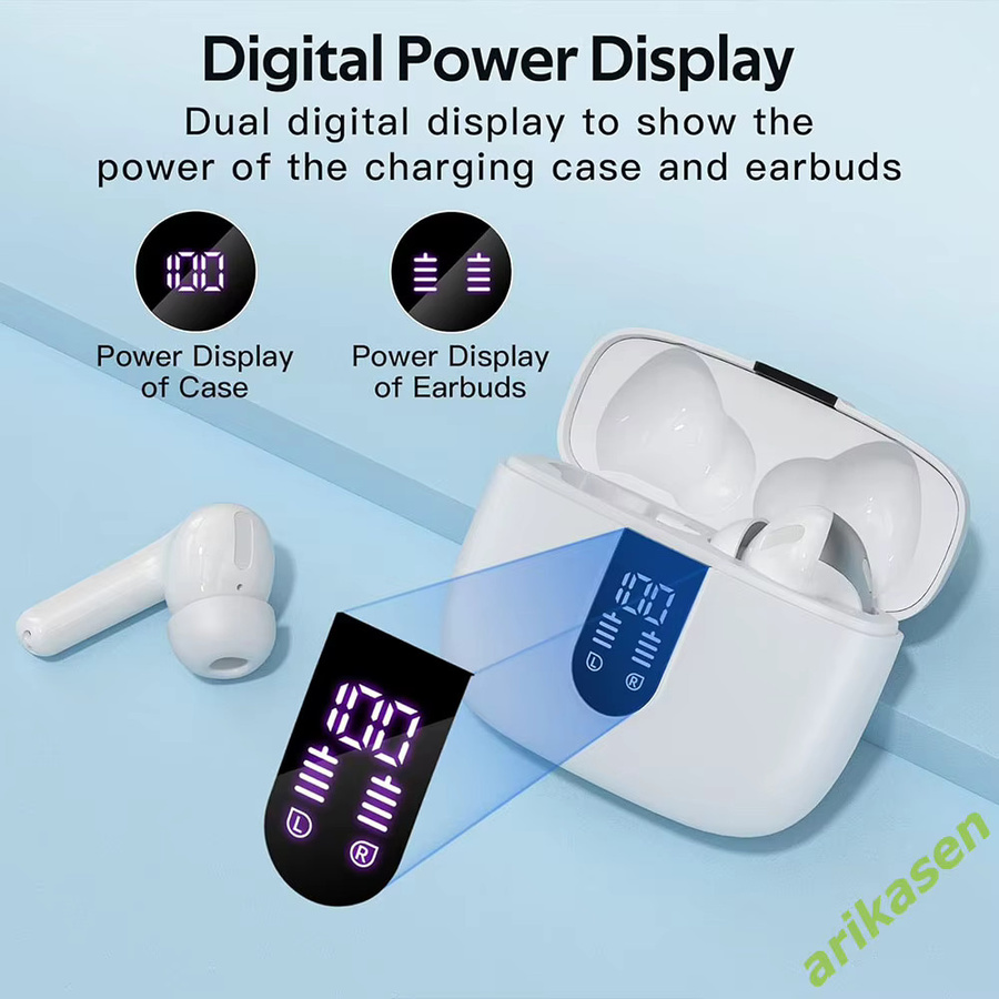 Arikasen TWS In-Ear Bluetooth-Kopfhörer mit IPX7 Wasserdichtigkeit und Anrufgeräuschunterdrückung durch Doppelmikrofon - Bild 2
