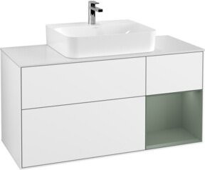 V&B Waschtischunterschrank Finion in Weiß lackiert, Breite: 120 cm, Tiefe: 50,1 cm, Höhe: 50,1 cm - Bild 1