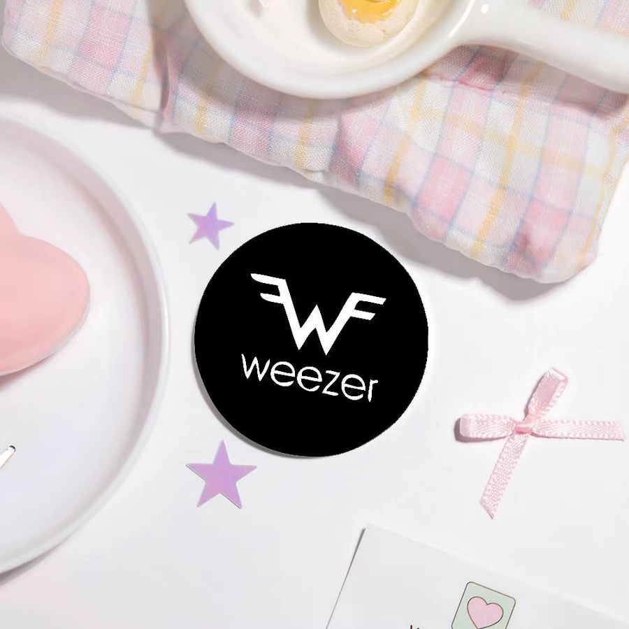 W-Weezer Pin Brosche, Weißblech, Metall - Bild 4