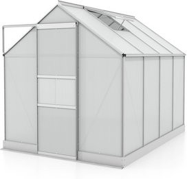 VITAVIA Gewächshaus Apollo Plus 5000 aus Aluminium in Silber, B/H/T: 195 x 197 x 131 cm - Bild 1