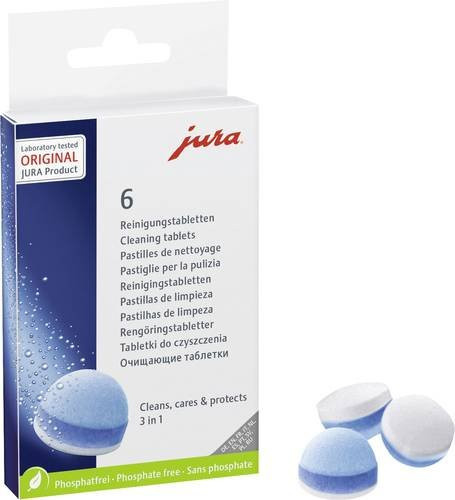 Jura 3-Phasen Reinigungstabletten 6 Stück - Bild 1