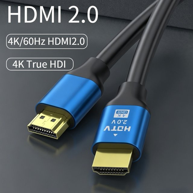 DIXSG HDMI 2.0 Kabel High-Speed für 4K@60Hz und 18Gbps, Stecker-zu-Stecker Datenkabel kompatibel mit TV, PS3, PS4, Projektor und Laptops - Bild 1