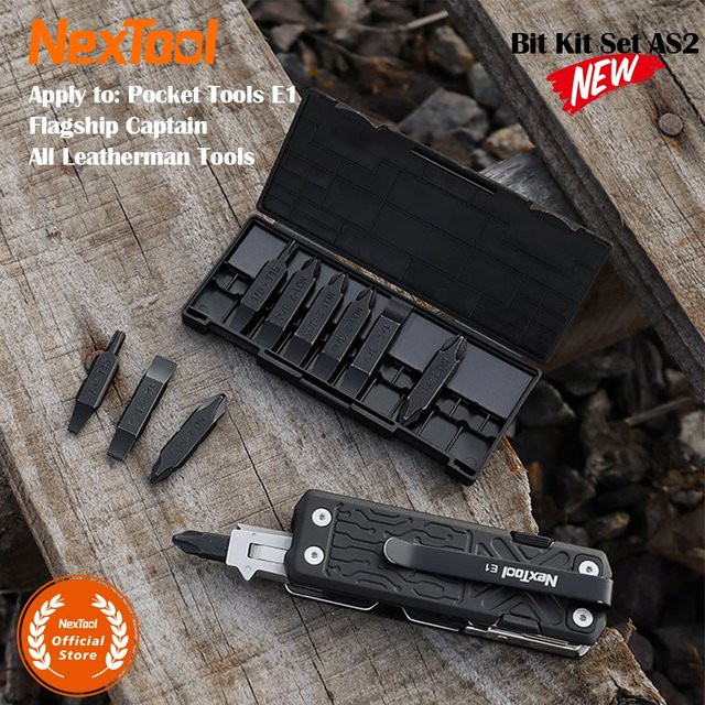 NexTool AS2 Hex Bit Zubehör Kit für NexTool Taschenwerkzeuge und Multitools - Bild 1