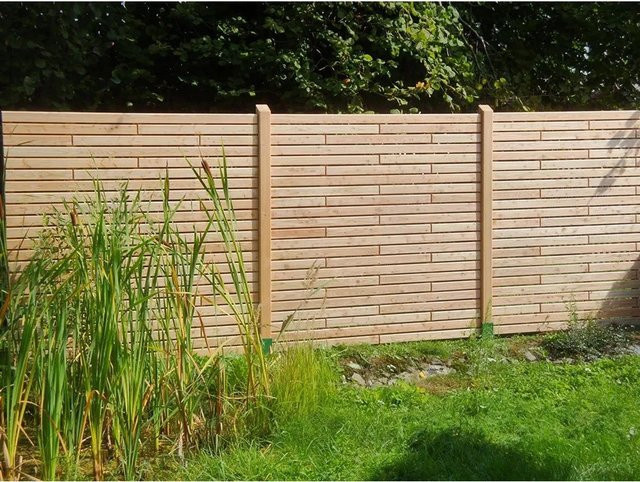 Woodtex Rhombuszaun Sectio aus Europäischer Lärche in Braun, Höhe: 180 cm - Bild 1