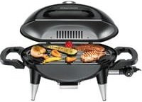 Rommelsbacher Elektrogrill BBQ 4000 in Schwarz mit Deckel, Temperaturanzeige und Grillrost aus massivem Gusseisen - Bild 1