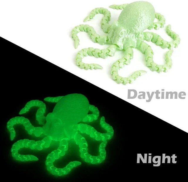 Yiran toy Oktopus, 3D-gedrucktes Fidget Spielzeug, bewegliche Gelenke, ab 6 Jahren - Bild 1