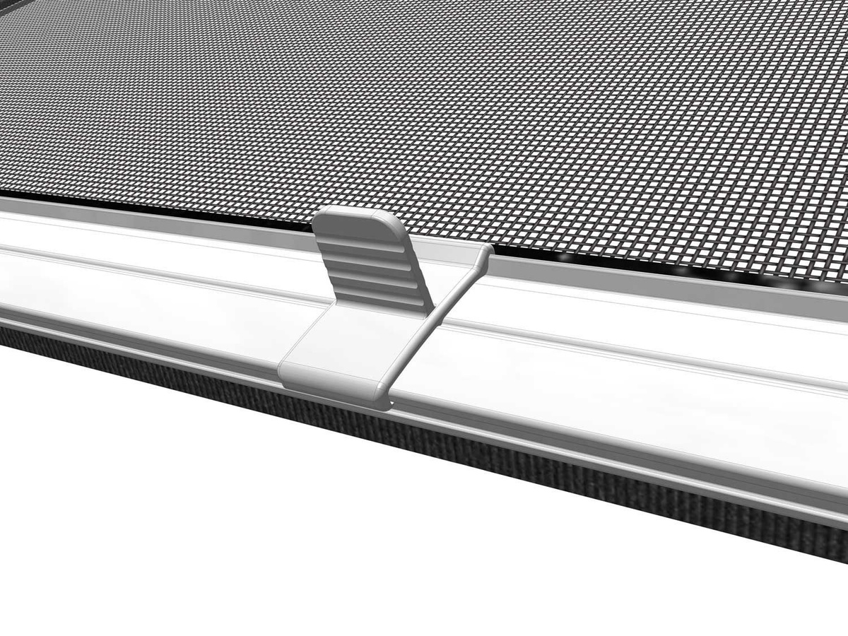 WIP Insektenschutz-Rollo für Dachfenster Komplettbausatz aus Aluminium in Anthrazit, B: 100 cm, H: 160 cm - Bild 3