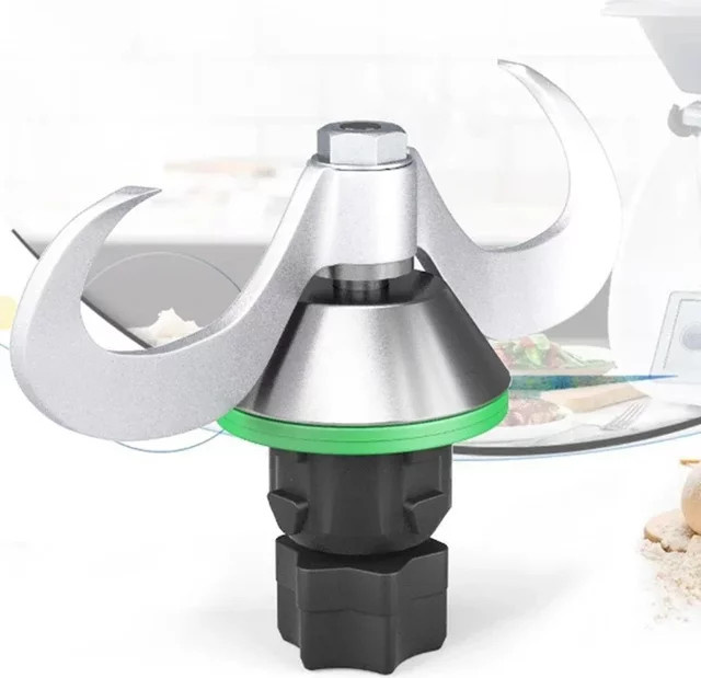 Vorwerk Knetmesser Edelstahl für Thermomix TM5 und TM6 in Silber - Bild 1