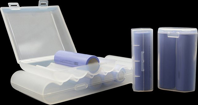 Transparente Aufbewahrungsbox aus PP-Kunststoff für 21700 Lithium-Batterien zum Sturzschutz - Bild 1