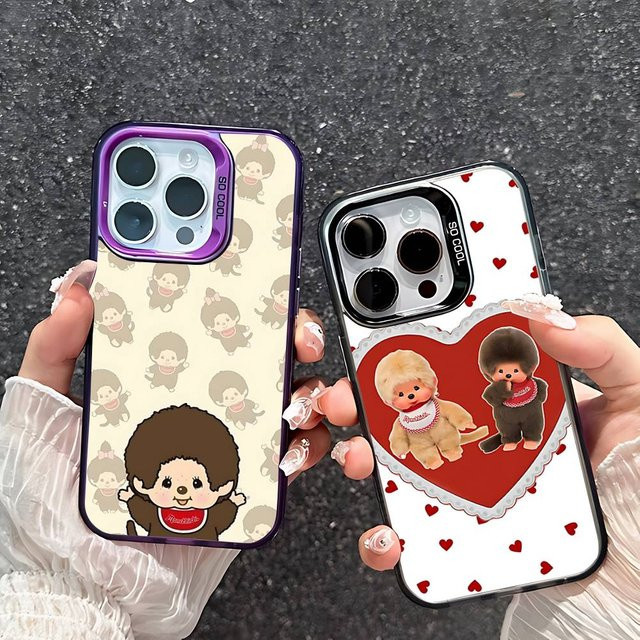 Mesuca Handyhülle M-monchhichiS für iPhone 11 bis iPhone 17 Pro Max in Multicolour - Bild 1