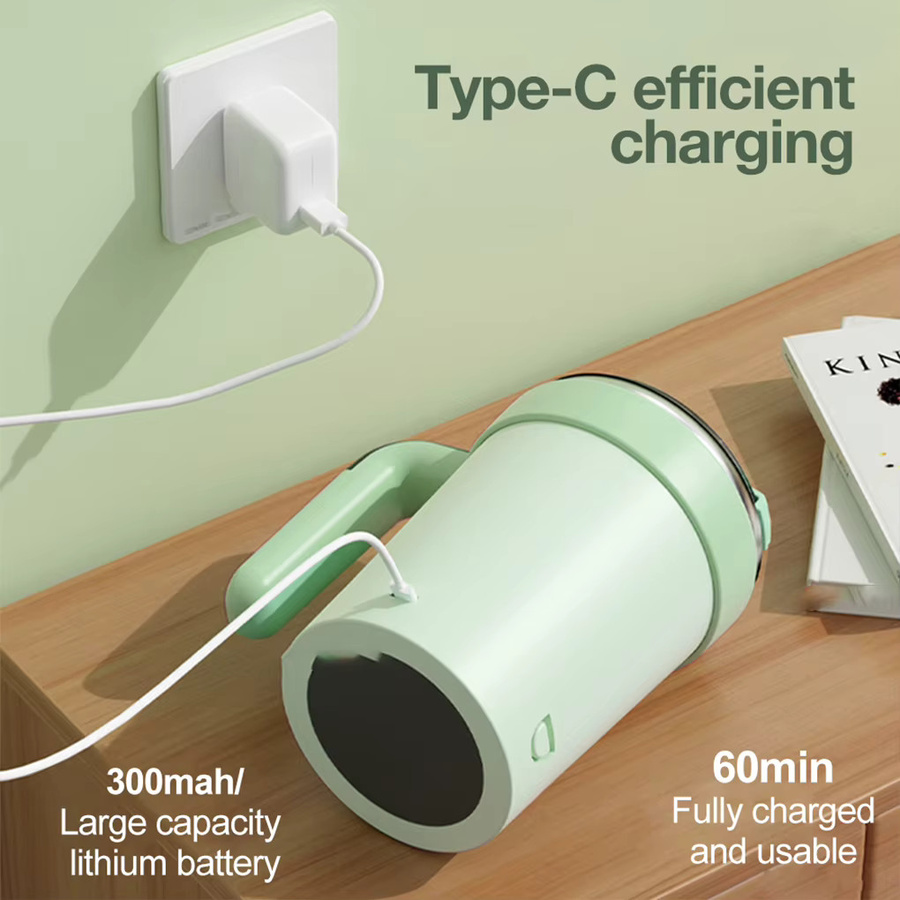 Selbstrührender Becher von FenKicyen in Grün mit isolierter Technologie und USB-Aufladung - Bild 4