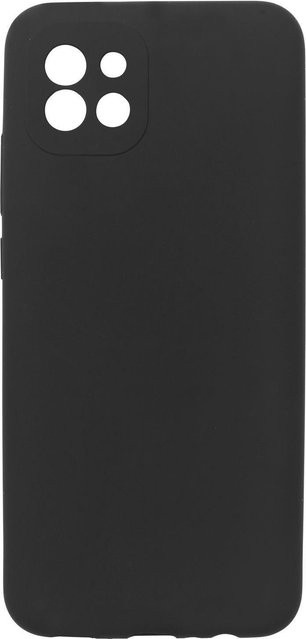 eSTUFF Silikon-Hinterkappe für Samsung Galaxy A03 in Schwarz - Bild 1