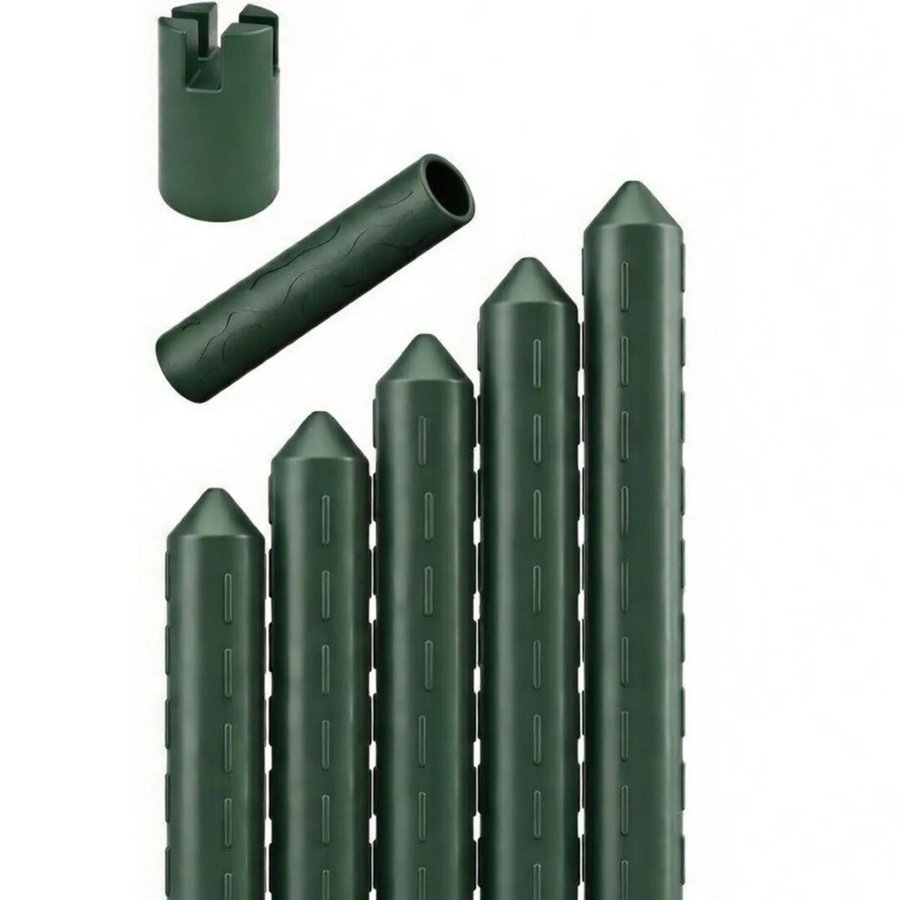 TTL GARDEN Rankstäbe 5er Set Grün, Kunststoffbeschichtet mit Stahlkern, Höhe: 180 cm - Bild 2
