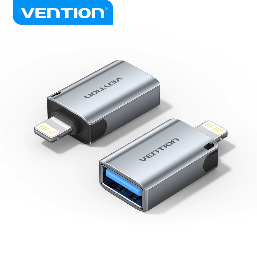 Vention Lightning OTG-Adapter von Lightning auf USB-A in Silber für iPhone und iPad - Bild 5
