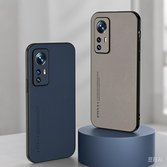 Luxus PU Leder Handyhülle für Xiaomi 15 14 13T 14T Pro Note 14 Pro und Poco X7 in Grau - Bild 1