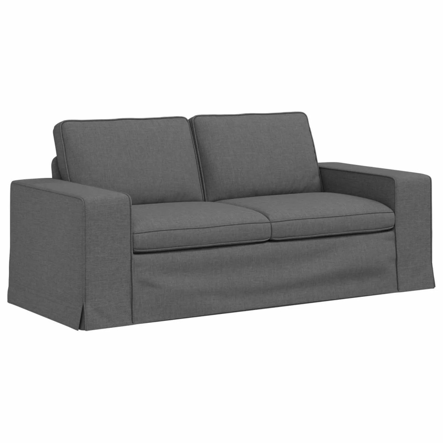 vidaXL Sofa Dunkelgrau mit Stoffbezug und Metallrahmen B/T/H: 182 x 80 x 82 cm - Bild 2